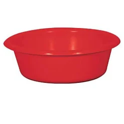 Bassine en plastique ronde rouge 11L Ø38 x H. 16 cm