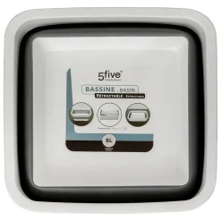 Bassine retractable 8L - Blanc Gris - 5Five