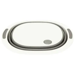 Bassine Retractable 8L avec bouchon de vidange gris et blanc - Blanc- 5five