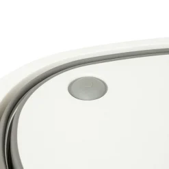 Bassine Retractable 8L avec bouchon de vidange gris et blanc - Blanc- 5five