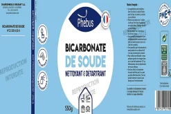 Bicarbonate de soude nettoyant et détartrant Phebus 550g