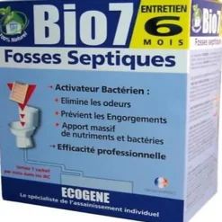 BIO7 Entretien 6 mois fosses septiques 480g