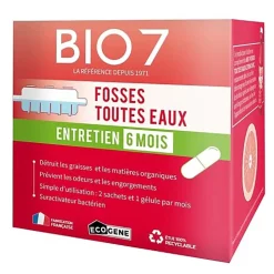 bio7 entretien 6 mois fosses toutes eaux 960 g