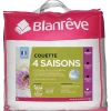 BLANREVE Couette 4 saisons - 240 x 260 cm - Blanc
