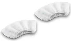 Bonnette microfibre pour nettoyeur vapeur buse à main Karcher, lot de 2