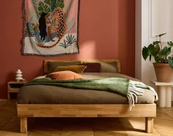 Bonnie - cadre de lit - 140x200 cm - chêne massif - Lisa Design