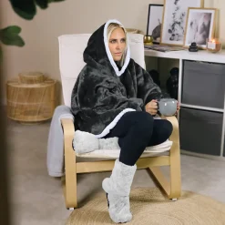 Boots, bottes, chaussons chauffants micro ondes déhoussables - Du 36 au 43 - Gris clair - Vivezen