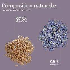 Boots, bottes, chaussons chauffants micro ondes déhoussables - Du 36 au 43 - Gris clair - Vivezen