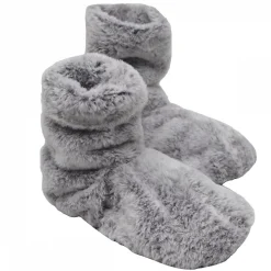 Boots, bottes, chaussons chauffants micro ondes déhoussables - Du 36 au 43 - Gris clair - Vivezen
