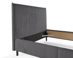 Botticelli - cadre de lit - 160x200 - en velours côtelé - Best Mobilier