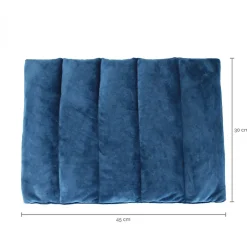 Bouillotte, coussin chauffant 45 x 30 cm pour le dos ou autres parties du corps - Bleu - Vivezen