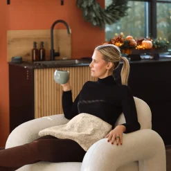 Bouillotte, coussin chauffant 45 x 30 cm pour le dos ou autres parties du corps - Cosy - Beige - Vivezen