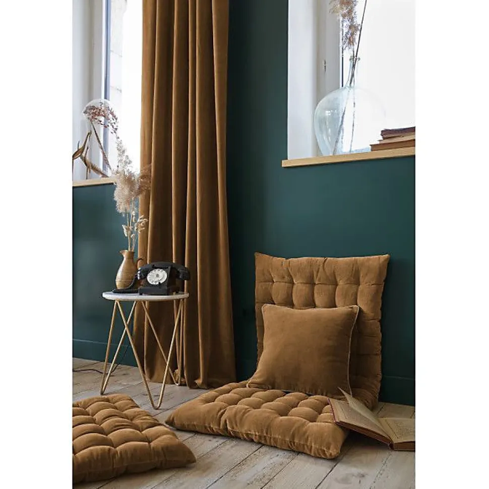 Bout de lit 90 x 200 cm "César" Velours de Coton - César Camel