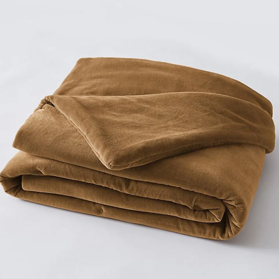 Bout de lit 90 x 200 cm "César" Velours de Coton - César Camel