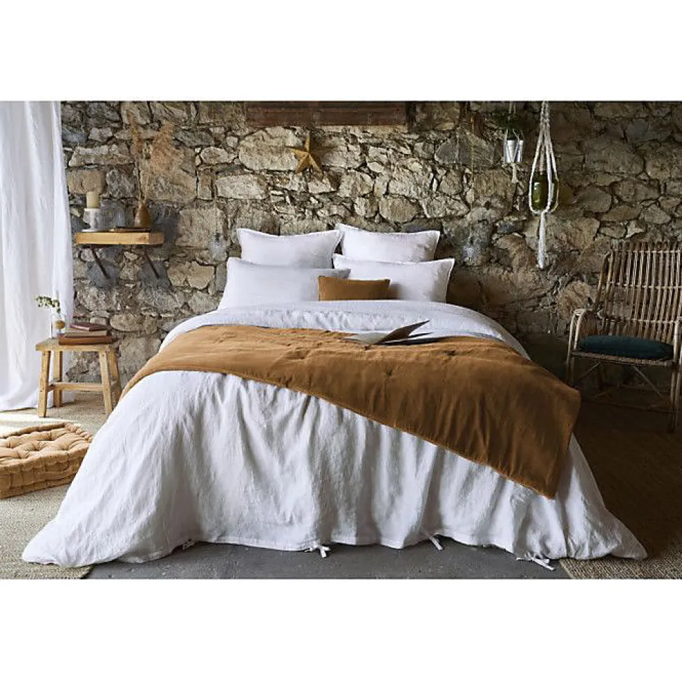 Bout de lit 90 x 200 cm "César" Velours de Coton - César Camel