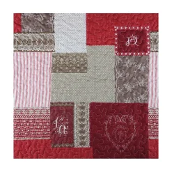 Boutis 240x260 avec 2 taies et sac Arkansas rouge