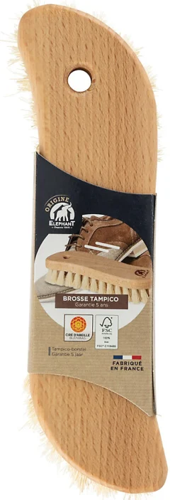 Brosse à laver fibres tampico et bois hêtre Eléphant L.5,4 cm