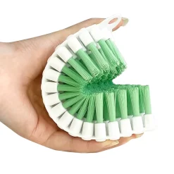 Brosse à récurer flexible poils rigide GoodHome blanc l.7cm