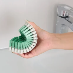 Brosse à récurer flexible poils rigide GoodHome blanc l.7cm