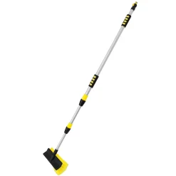 Brosse de Lavage Auto avec Manche Télescopique, Réglable de 130 à 300 cm