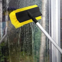 Brosse de Lavage Auto avec Manche Télescopique, Réglable de 130 à 300 cm