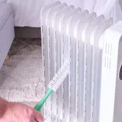 Brosse de nettoyage pour radiateur flexible poils rigide GoodHome blanc l.5cm