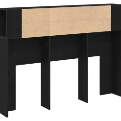 Cabinet de Tête de Lit Chêne noir 120 x 18.5 x 102.5 cm vidaXL