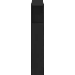 Cabinet de Tête de Lit Chêne noir 120 x 18.5 x 102.5 cm vidaXL