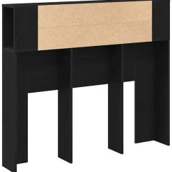 Cabinet de Tête de Lit Chêne noir 120 x 18.5 x 102.5 cm vidaXL