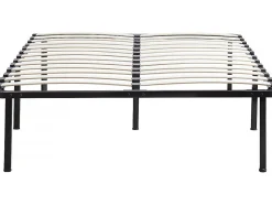 Cadre à lattes + pieds pour matelas 140 x 190 cm - 26 lattes