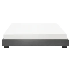 Cadre de Lit Double Masari Rembourré avec Similicuir Noir 200 x 180 cm Corium