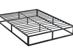 Cadre de lit en métal 140 x 190 - Noir