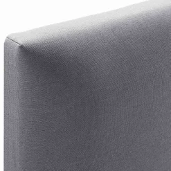 Cadre de lit rembourré Lauren 30 cm, 90 x 190 cm, Gris foncé