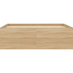 Cadre de lit sans matelas chêne sonoma 120x190 cm