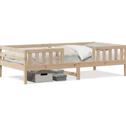 Cadre de lit sans matelas 90x190 cm bois de pin massif