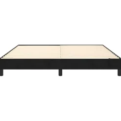 Cadre de lit sans matelas noir 180x200 cm velours