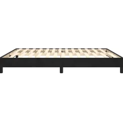 Cadre de lit sans matelas noir 180x200 cm velours