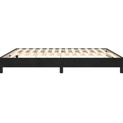 Cadre de lit sans matelas noir 180x200 cm velours