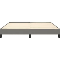 Cadre de lit sans matelas gris foncé 180x200 cm tissu