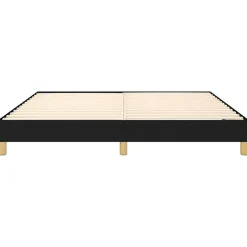 Cadre de lit sans matelas noir 180x200 cm tissu