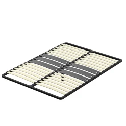 Cadre lattes 160x200 cm, 2x15 Lattes Peuplier Naturel