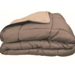 CALGARY Couette chaude Microfibre 400g/m² Taupe & Lin 140x200cm