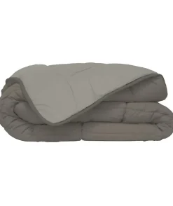 CALGARY Couette chaude Microfibre 400g/m² Taupe & Lin 240x260cm