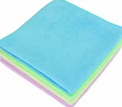Carre Microfibre 300g 40X40 cm - Lot de 5 - Guialto - Bleu - l40- L0.1- P0.1- h0.1