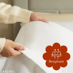 CASABEL Couette 240x260 cm Hiver Légère, 450 GSM Microfibre Douce et Respirante, Thermorégulatrice, Lavable, Pour Lit 2 Personnes