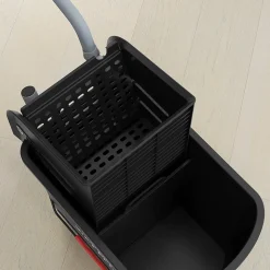 Chariot de nettoyage lavage seau de ménage 20 L avec essoreur et séparateur eau sale propre noir