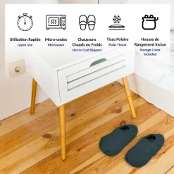 Chaussons Chauffants FISHTEC - Bouillote 36-40 - Micro-Ondes