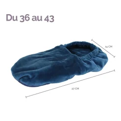 Chaussons chauffants universels taille 36 au 43 - Noir - Vivezen