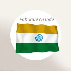 Chemin de lit coton lavé 80x200 cm LILI DÉCO marron houblon