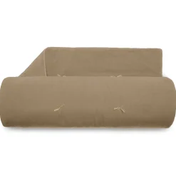 Chemin de lit coton lavé 80x200 cm HONO DÉCO marron camel